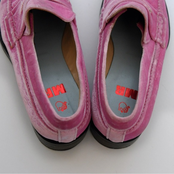 MR by Man Repeller Pink Velvet Loafers - Picture 5 of 6
